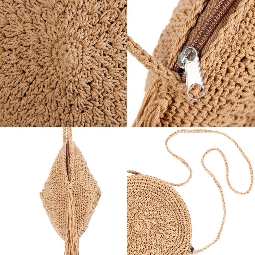 Hippie a Boho Crochet fringe crossbody - Picture 7 of 9